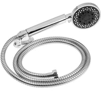 Набор для душа Zein Z0205, шланг 150 см, держатель, лейка 5 режимов, хром 6931446