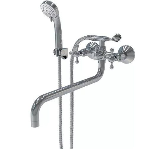 Смеситель для ванны KONNER CLASSIC с длинным изливом, с аксессуарами CLS2600 6088154