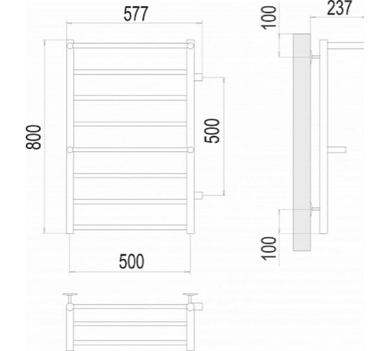 Полотенцесушитель Terminus Анкона П8 500x800 бп500 4670078529961