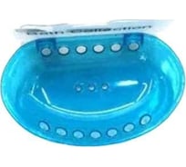 Мыльница на присоске Bikson 16х10х3 см, голубая 1843-1 ХВ3780