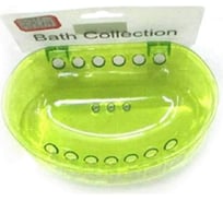 Мыльница на присоске Bikson 16х10х3 см, зеленая 1843-4 ХВ3783