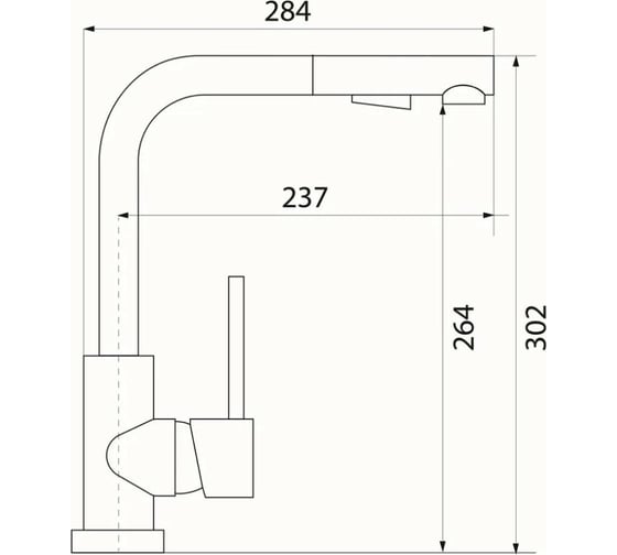 Смеситель LONGRAN Impact Arena granite выдвижная лейка LM2182 - 47