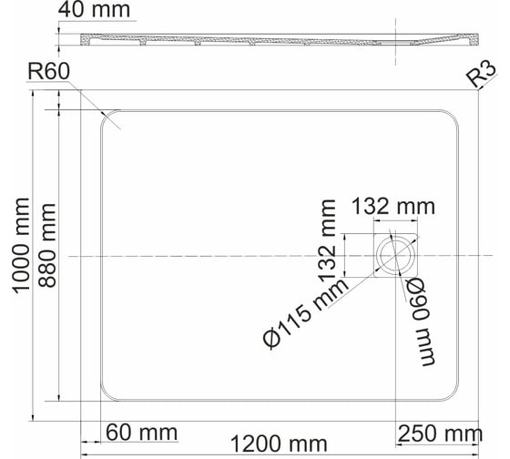 Душевой поддон WasserKraft Neime 19T10