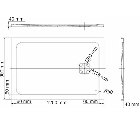 Душевой поддон WasserKraft Neime 19T07