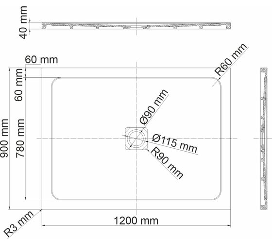 Душевой поддон WasserKraft Dinkel 58T07