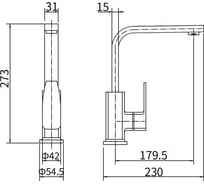 Смеситель для кухни FASHUN A54010