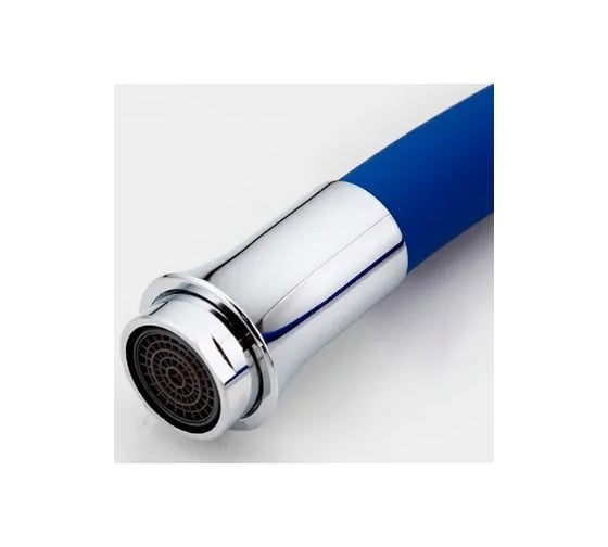 Смеситель для кухни MATRIX SMF-323317/WT-BL 40 мм, синий силиконовый излив 6314