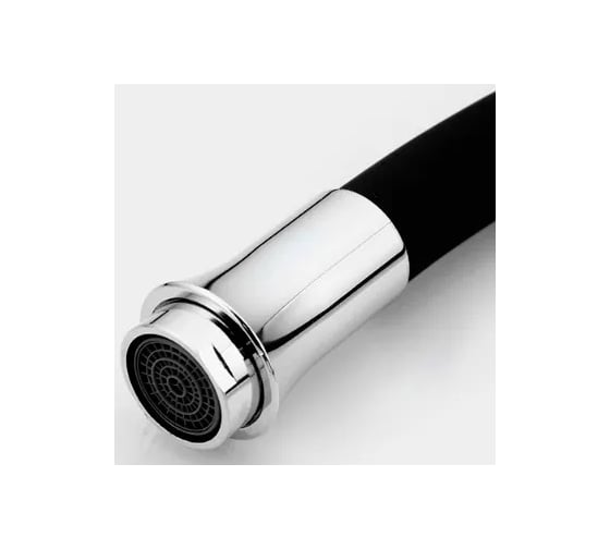 Смеситель для кухни MATRIX SMF-323317/WT-BK 40 мм, черный силиконовый излив 6317