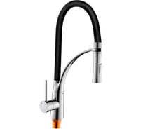 Смеситель для кухни MATRIX SMF-323197/BK 40 мм, черный силиконовый излив 5452