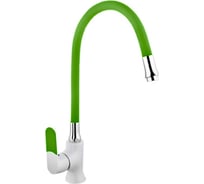Смеситель для кухни MATRIX SMF-323317/WT-GN 40 мм, зеленый силиконовый излив 6315