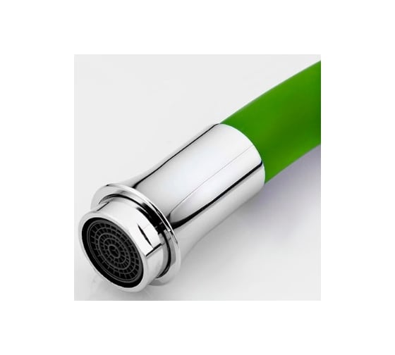Смеситель для кухни MATRIX SMF-323317/WT-GN 40 мм, зеленый силиконовый излив 6315