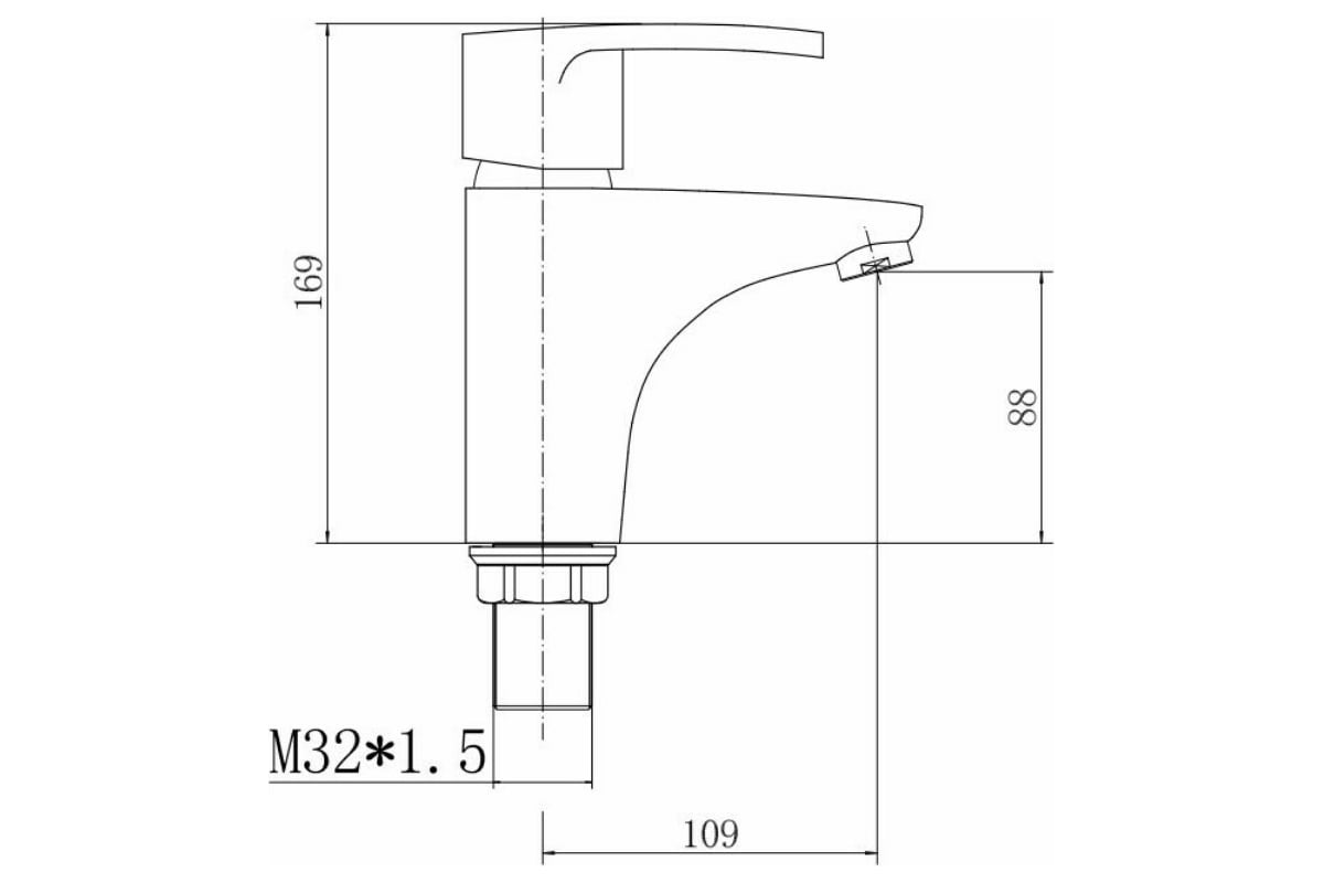 Смеситель для раковины FASHUN хром ф40, латунь A1065 - выгодная цена ...