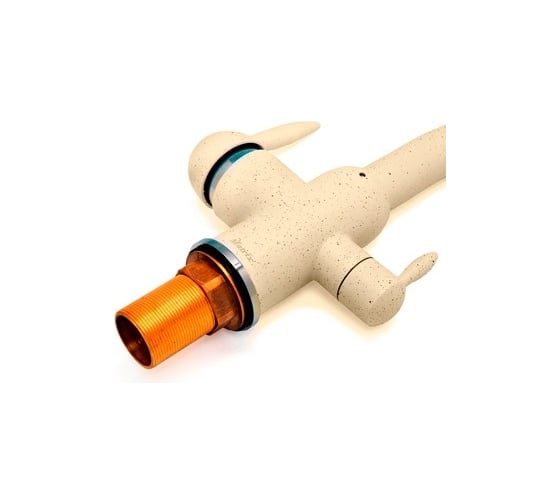 Смеситель для кухни MATRIX Filter SMF-323707/KK 40 мм, 2 в 1, персик, с дополнительным краном для питьевой воды 6465