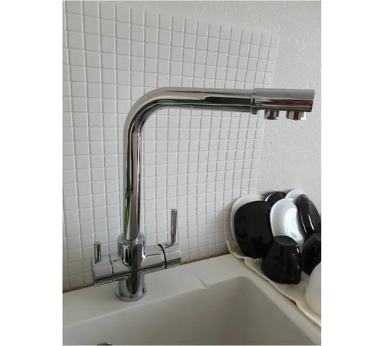 Смеситель для кухни MATRIX Filter SMF-323607 40 мм, 2 в 1, с дополнительным краном для питьевой воды 5566