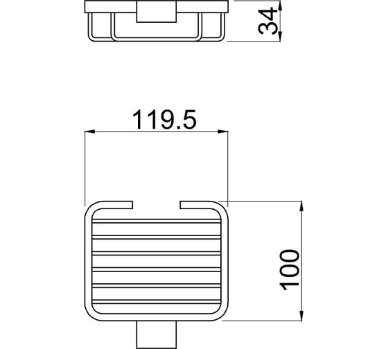 Мыльница для ванной ALLEN BRAU Infinity 6.21005-00 00265475