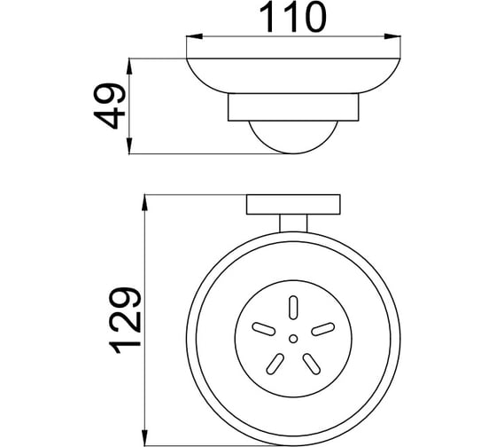 Мыльница для ванной ALLEN BRAU Priority 6.31005-31 00265404