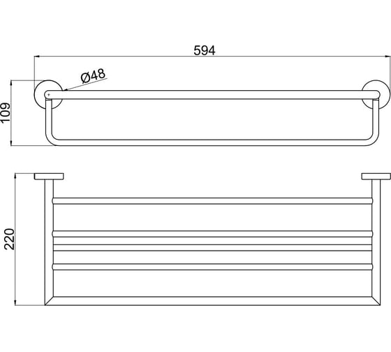 Полочка ALLEN BRAU Priority 6.31014-BN 00265430