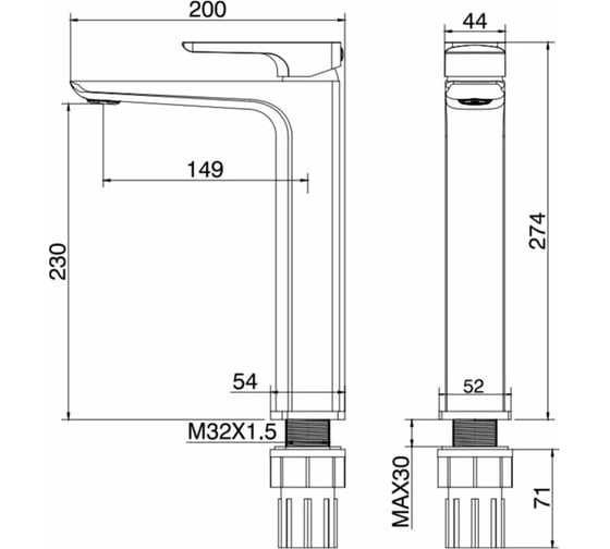 Смеситель для раковины ALLEN BRAU Infinity 5.21002-00 00265437