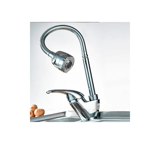 Смеситель для кухни MATRIX SMF-421357 40 мм, утка, с гибким изливом 3326