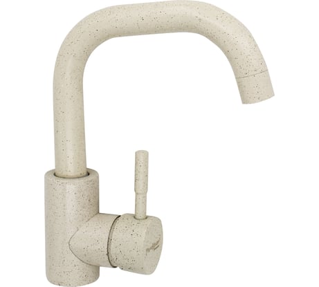 Однорычажный смеситель для кухни РемоКолор бежевый, под камень, картридж 40 мм 67-0-727