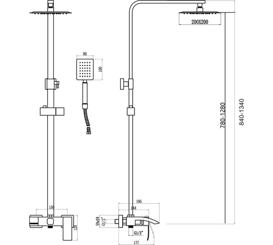 Душевая стойка Fmark FS8645 23760