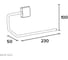 Держатель для полотенца KOIN NICE600 23 см NI600 2
