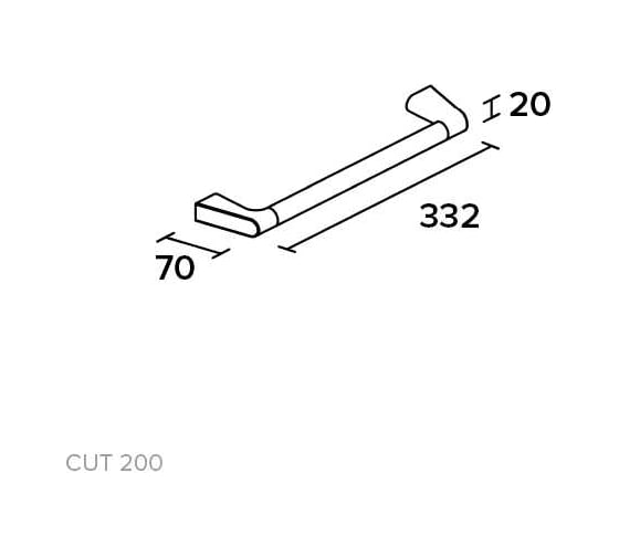 Держатель для полотенца KOIN 30 см CUT200