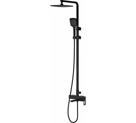 Душевая система Gappo 35к G2417-6 лейка "Тропический душ" черный 544426