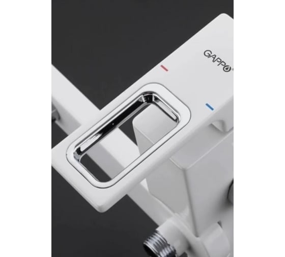 Душевая система Gappo 35к G2417-8 лейка "Тропический душ" белый, хром 544071