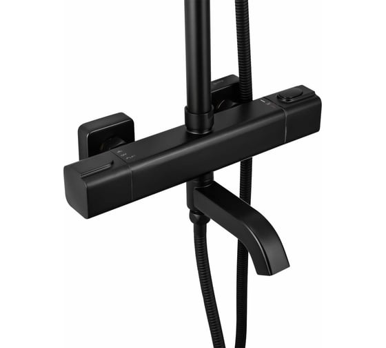 Душевая стойка Gappo с термостатом черная G2491-6
