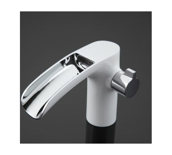 Смеситель для акриловой ванны Gappo 35к G1148-8 3 отверстия, белый+хром 540358