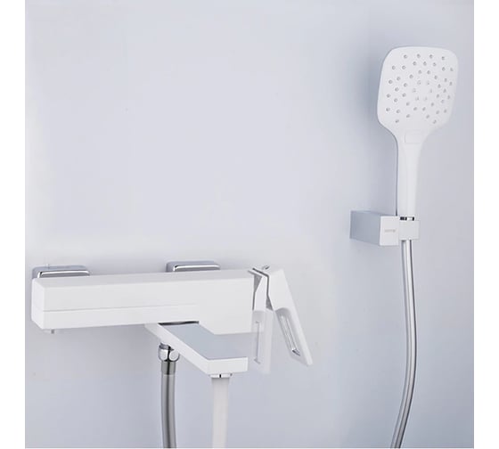 Смеситель для ванны Gappo G3217-8 белый, хром 544089
