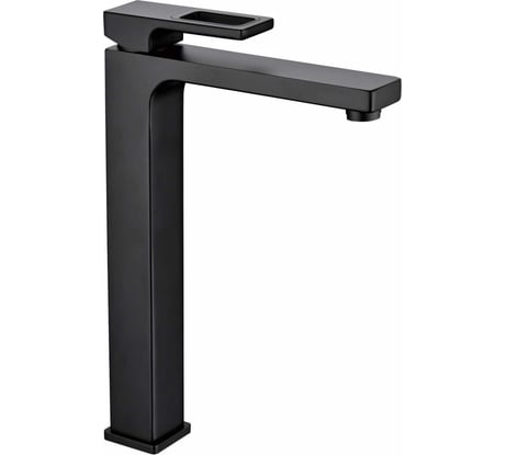 Смеситель для умывальника Gappo 35к G1017-62 высокий, литой, п/гайку, черный 544382