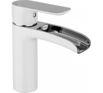 Смеситель для умывальника Gappo G1048-8 водопад, белый хром 544090