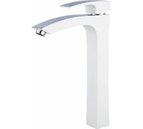 Смеситель для умывальника Gappo 35к G1007-18 высокий, литой, белый, хром 546908