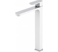 Смеситель для умывальника Gappo 35к G1083-82 литой, высокий, белый, хром 549406