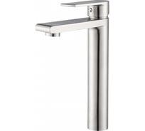 Смеситель для умывальника Gappo 35к G1099-22 нержавеющая сталь, высокий, литой, сатин 549416