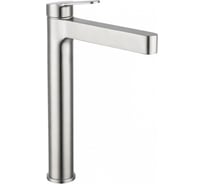 Смеситель для умывальника Gappo 35к G1099-32 высокий, нержавеющая сталь, литой, п/гайку, сатин 549475