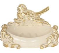 Мыльница BOGACHO Птичка Терра бежевого цвета 72029/кремовый