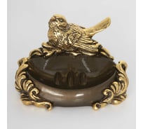 Мыльница BOGACHO Птичка Терра бронзового цвета 72029/бронзовый