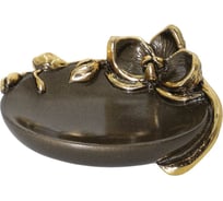 Мыльница BOGACHO Орхидея Калипсо бронзового цвета 22671/бронзовый