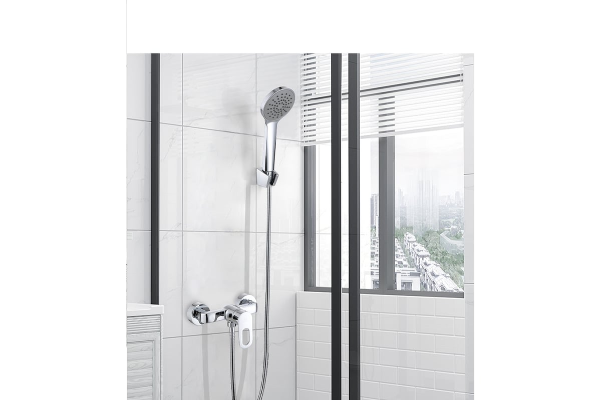 Смеситель для душевой кабины MYNAH без излива, хром, латунь M20106 ...