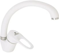 Смеситель для кухни Gota Rocio Granada с высоким изливом, крепление гайка, цвет белый d40 282451-GOTA