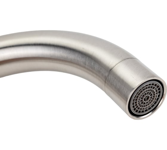 Смеситель для кухни Gota Rocio Steel с высоким изливом d35, нержав. сталь 103311-GOTA