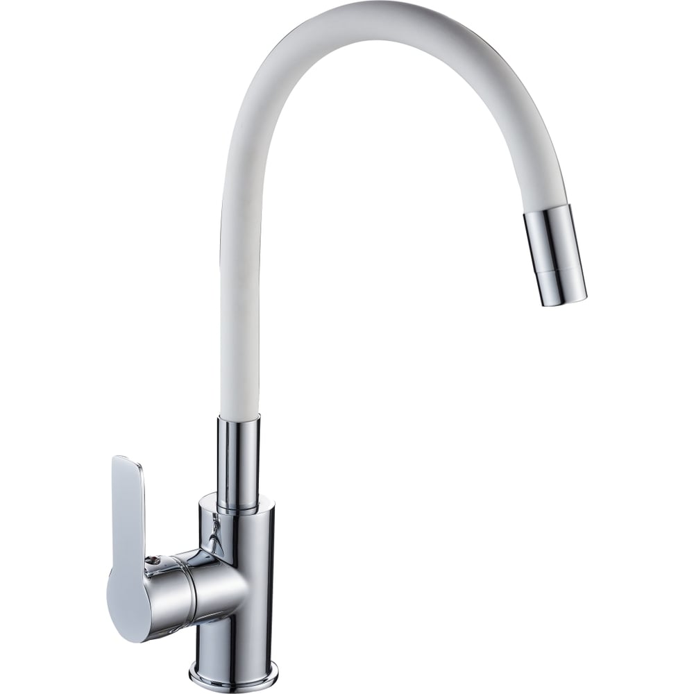 Смеситель для кухни Gota Rocio Santa-Barbara с силиконовым изливом ...