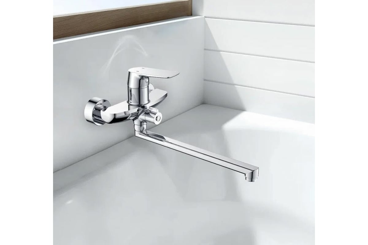 Смеситель для ванны Golden Fox Moors с длинным поворотным изливом ...