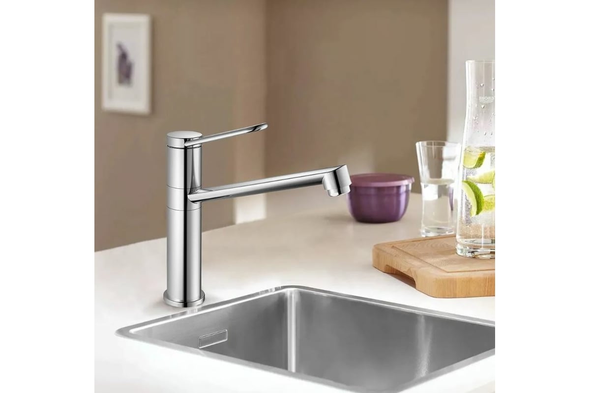 Смеситель для кухни Golden Fox Kitchen pro с длинным изливом, латунь ...