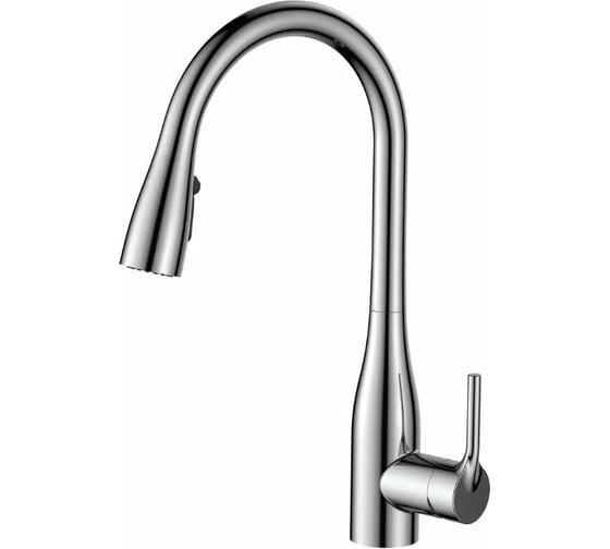 Смеситель для кухни Golden Fox Kitchen pro с высоким изливом, 2-х режимный аэратор, выдвижная лейка 11033-FOX