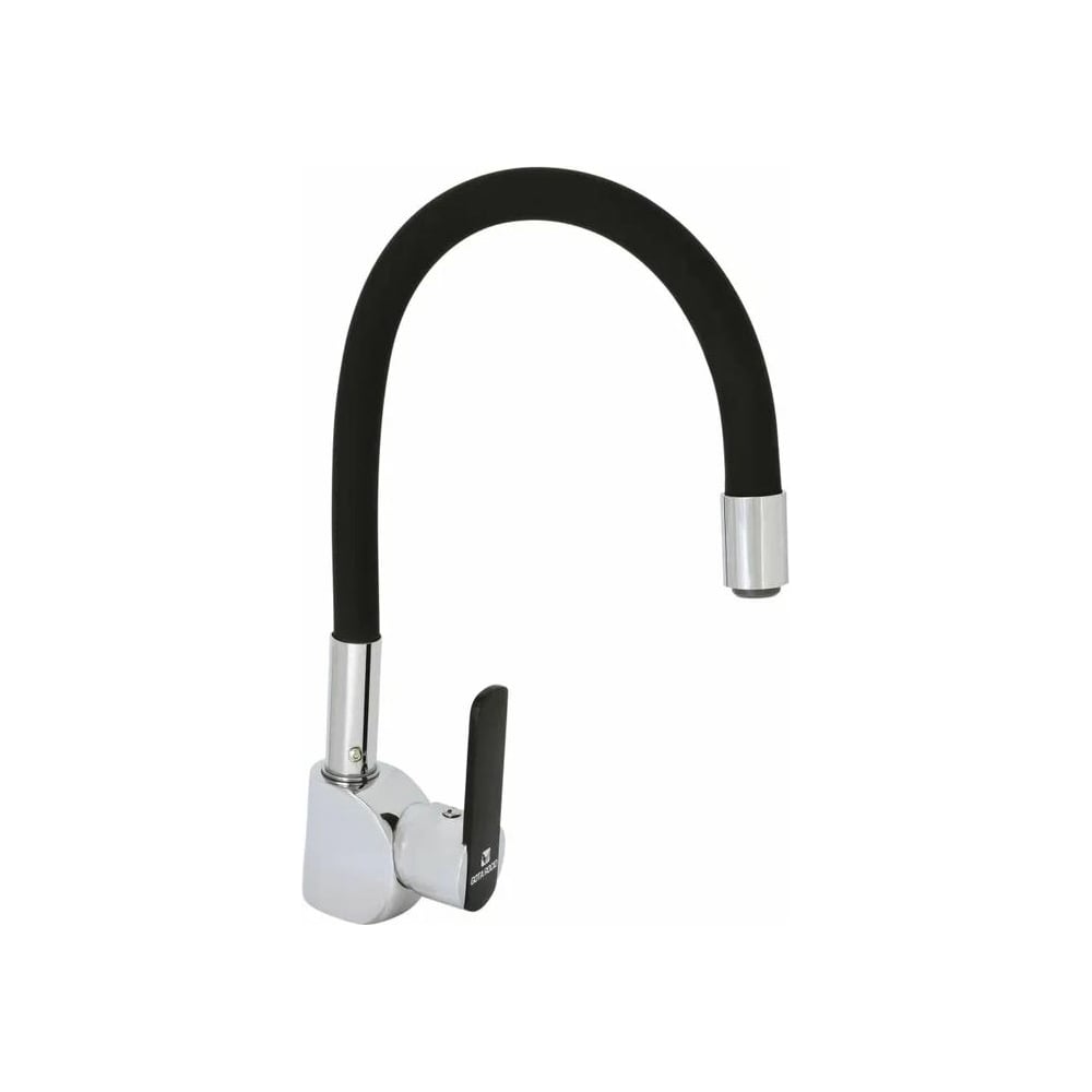 Смеситель для кухни Gota Rocio Santa-Barbara с силиконовым изливом ...