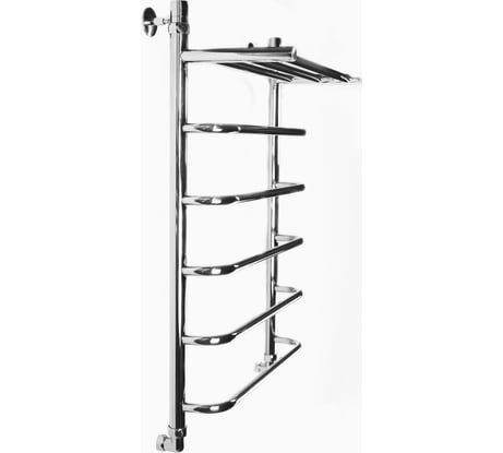 Водяной полотенцесушитель ООО Дикрон Лесенка Скоба с верхней полкой Л90 ВП 800-500